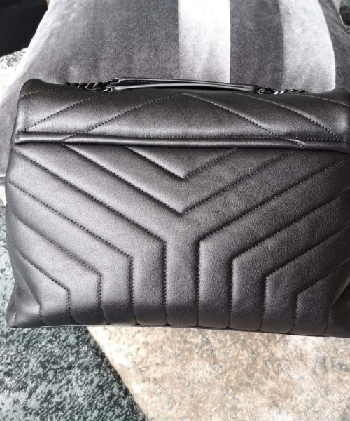 [REP 1:1] Saint Laurent Lou Lou Medium Chain Bag Black For Women 12.6in/32cm YSL 574946DV7281000