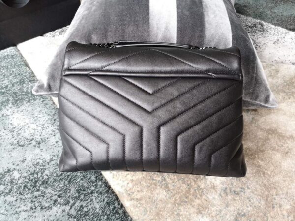 [REP 1:1] Saint Laurent Lou Lou Medium Chain Bag Black For Women 12.6in/32cm YSL 574946DV7281000