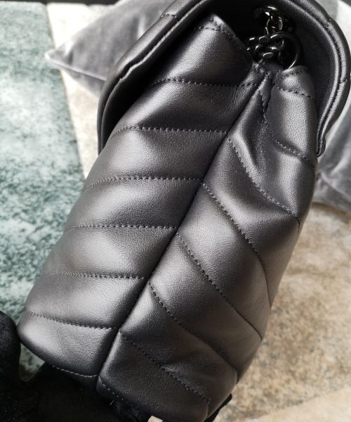 [REP 1:1] Saint Laurent Lou Lou Medium Chain Bag Black For Women 12.6in/32cm YSL 574946DV7281000