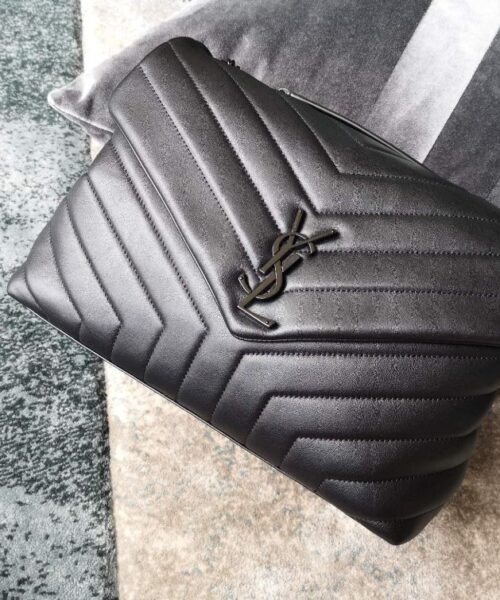 [REP 1:1] Saint Laurent Lou Lou Medium Chain Bag Black For Women 12.6in/32cm YSL 574946DV7281000