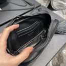 [REP 1:1] Saint Laurent Lou Mini Bag Black In Quilted Grain De Poudre With Metal Toned Hardware For Women 7.4in/19cm YSl 6125791GF081000