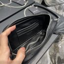 [REP 1:1] Saint Laurent Lou Mini Bag Black In Quilted Grain De Poudre With Silver Toned Hardware For Women 7.4in/19cm YSl 6125791GF021000