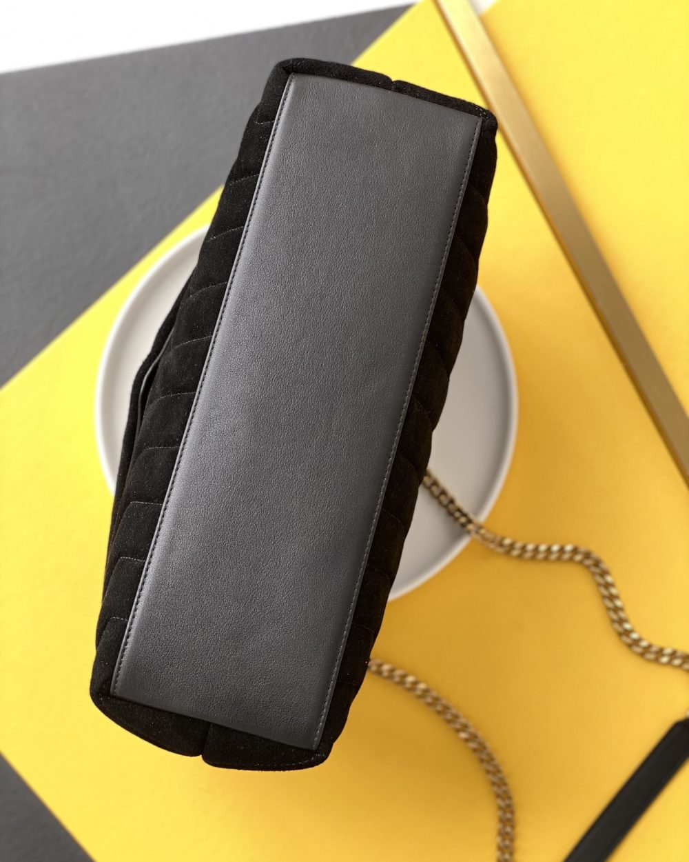 [REP 1:1] Saint Laurent Loulou Medium Chain Bag In Matelasse "Y" Black With Gold Hardware For Women 12.5in/32cm YSL 5749461U8671000