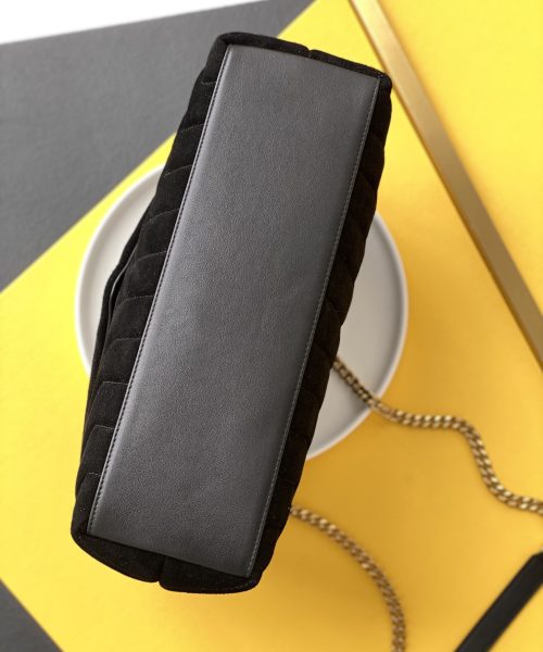 [REP 1:1] Saint Laurent Loulou Medium Chain Bag In Matelasse "Y" Black With Gold Hardware For Women 12.5in/32cm YSL 5749461U8671000