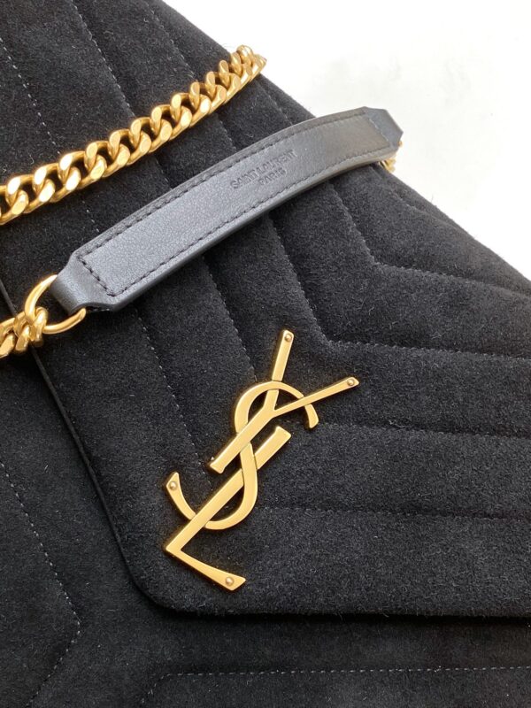 [REP 1:1] Saint Laurent Loulou Medium Chain Bag In Matelasse "Y" Black With Gold Hardware For Women 12.5in/32cm YSL 5749461U8671000