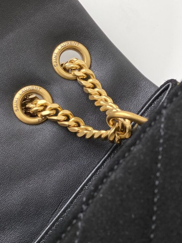 [REP 1:1] Saint Laurent Loulou Medium Chain Bag In Matelasse "Y" Black With Gold Hardware For Women 12.5in/32cm YSL 5749461U8671000