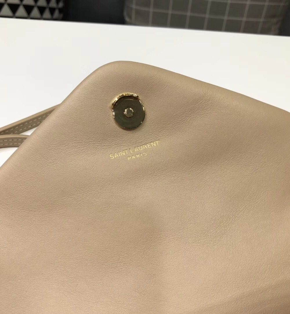 [REP 1:1] Saint Laurent Loulou Mini Shoulder Bag Beige For Women 7in/18cm YSL