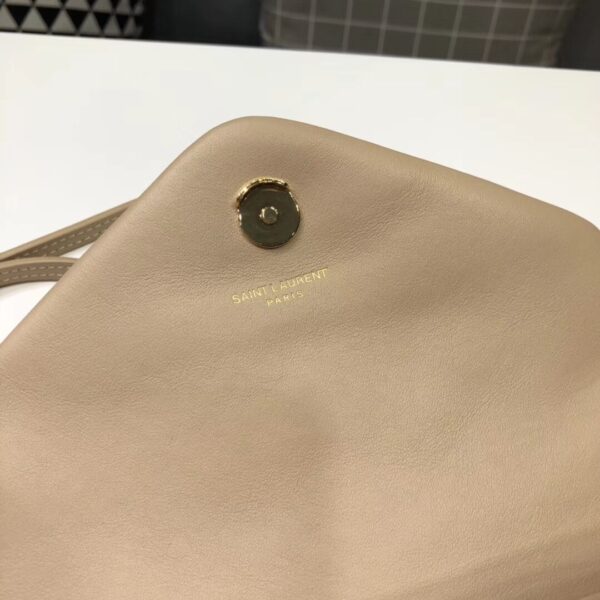 [REP 1:1] Saint Laurent Loulou Mini Shoulder Bag Beige For Women 7in/18cm YSL