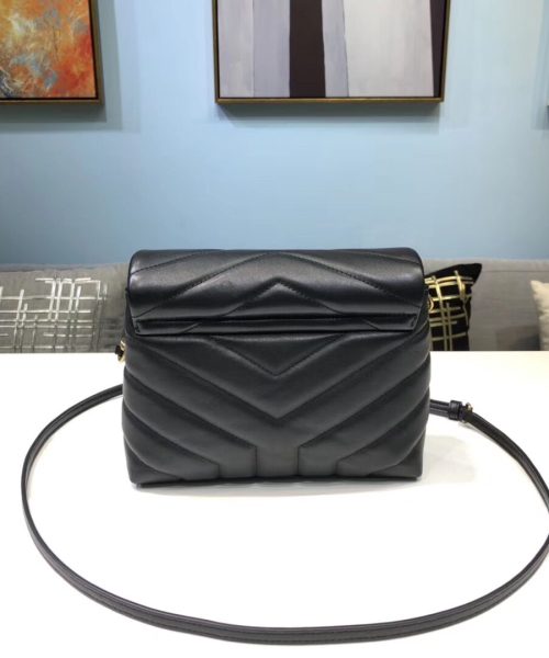 [REP 1:1] Saint Laurent Loulou Mini Shoulder Bag Black For Women 7in/18cm YSL