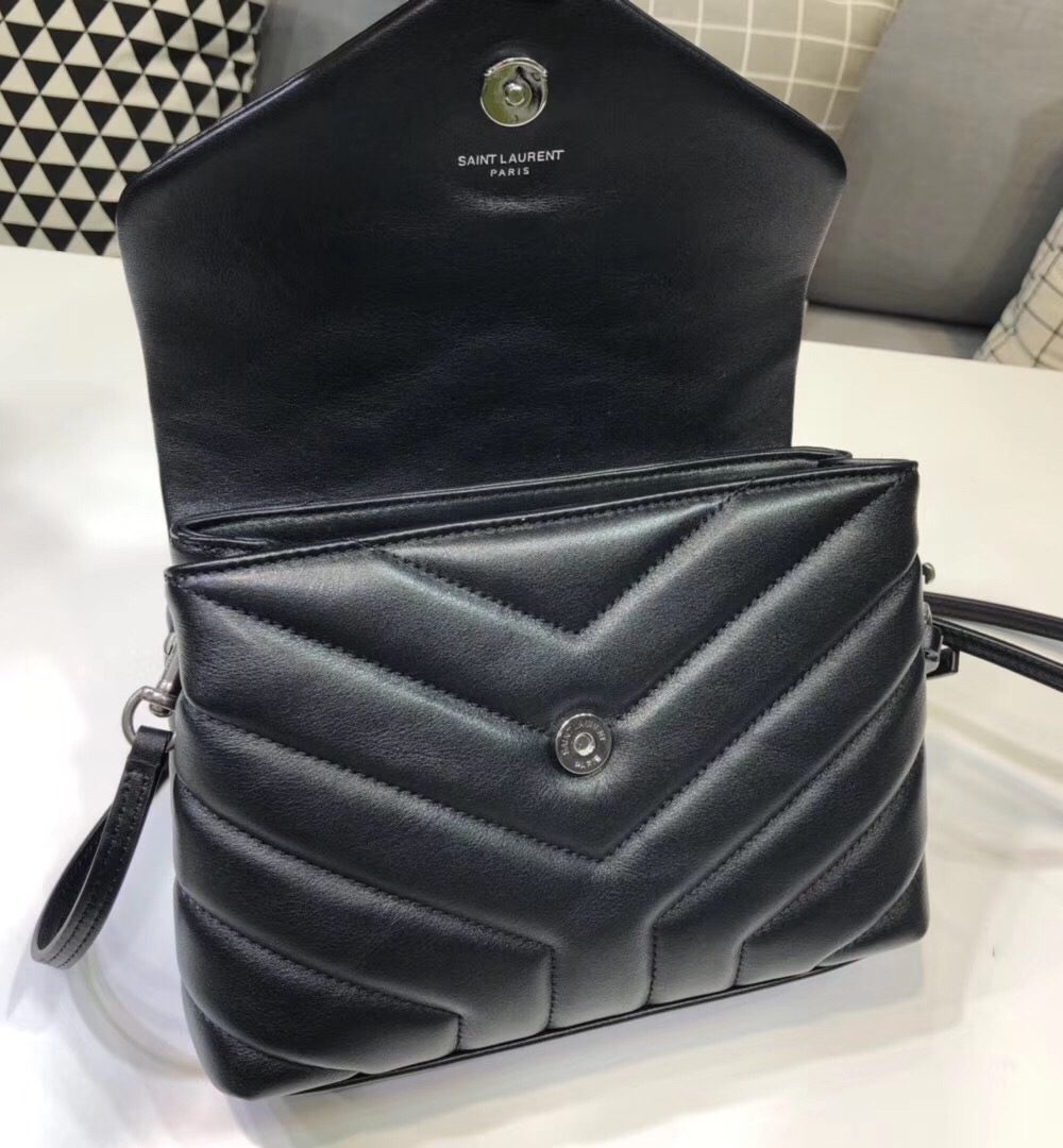 [REP 1:1] Saint Laurent Loulou Mini Shoulder Bag Black For Women 7in/18cm YSL