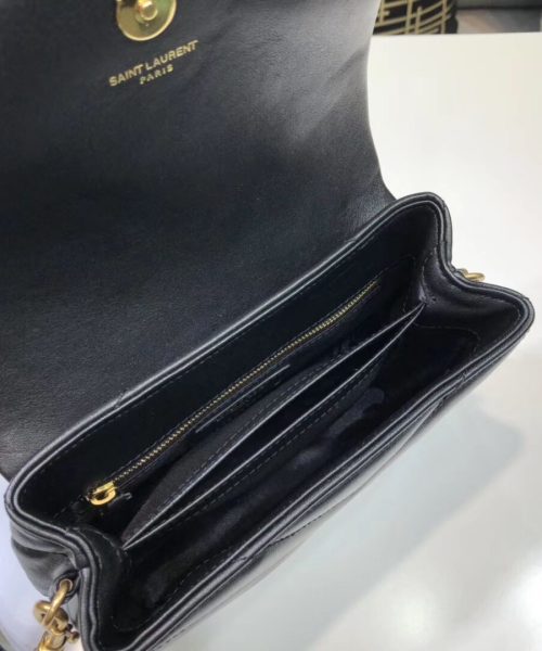 [REP 1:1] Saint Laurent Loulou Mini Shoulder Bag Black For Women 7in/18cm YSL