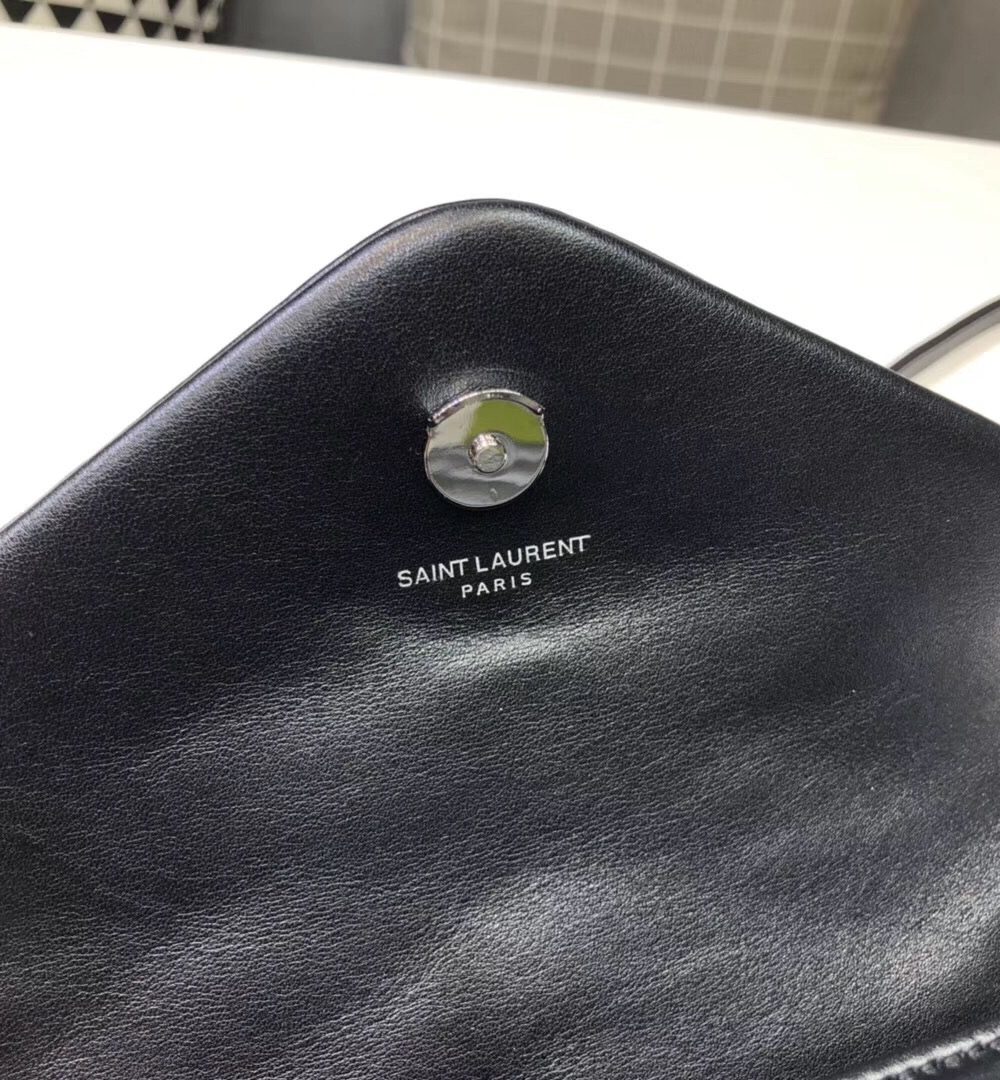 [REP 1:1] Saint Laurent Loulou Mini Shoulder Bag Black For Women 7in/18cm YSL