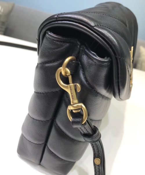 [REP 1:1] Saint Laurent Loulou Mini Shoulder Bag Black For Women 7in/18cm YSL