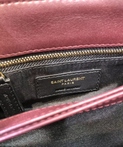 [REP 1:1] Saint Laurent Loulou Mini Shoulder Bag Burgundy For Women 7in/18cm YSL