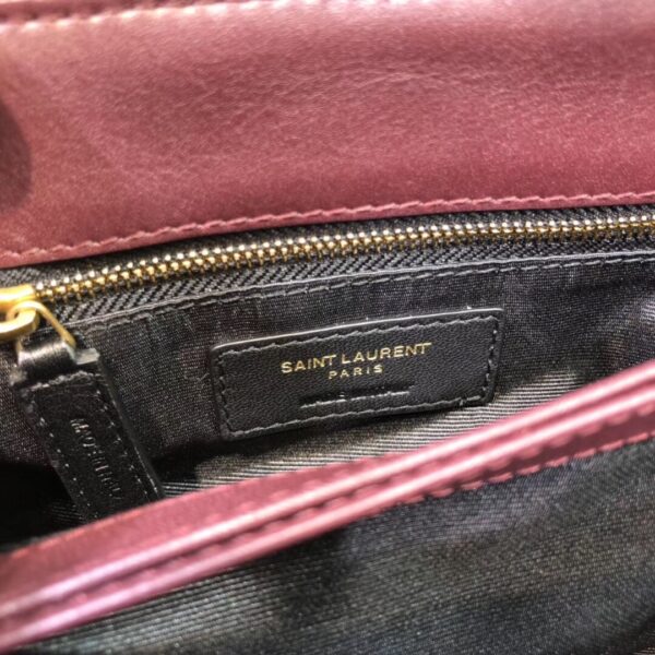 [REP 1:1] Saint Laurent Loulou Mini Shoulder Bag Burgundy For Women 7in/18cm YSL