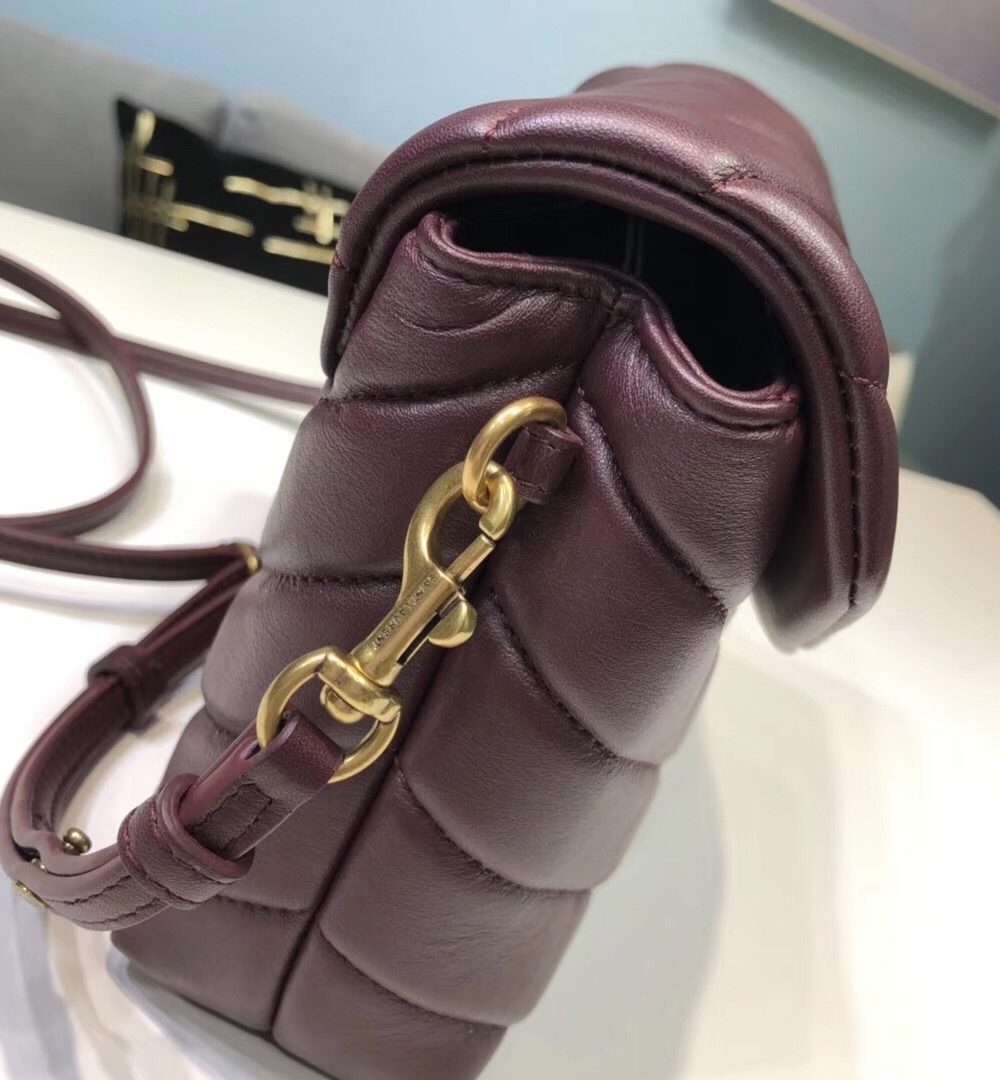 [REP 1:1] Saint Laurent Loulou Mini Shoulder Bag Burgundy For Women 7in/18cm YSL