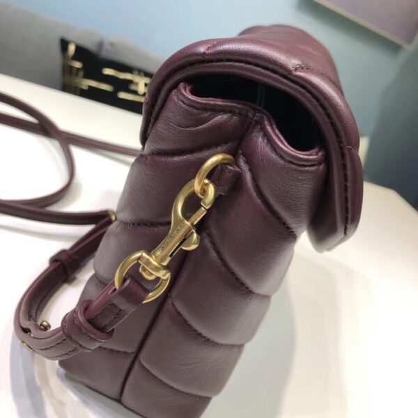 [REP 1:1] Saint Laurent Loulou Mini Shoulder Bag Burgundy For Women 7in/18cm YSL