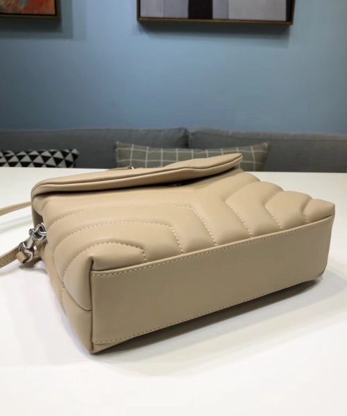 [REP 1:1] Saint Laurent Loulou Mini Shoulder Bag White For Women 7in/18cm YSL