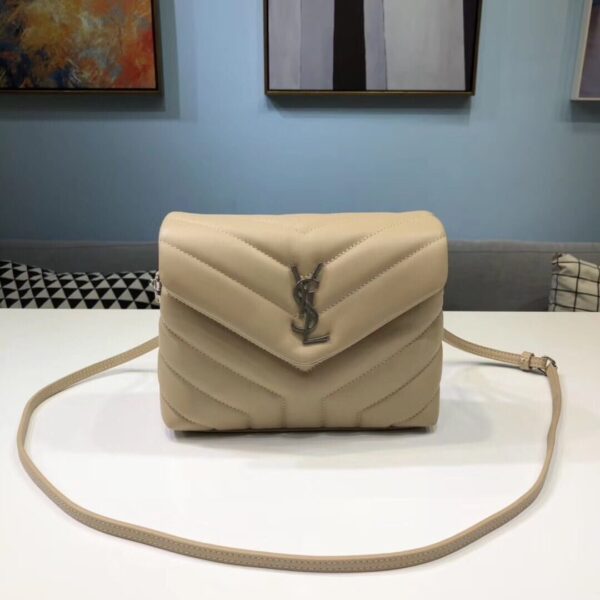 [REP 1:1] Saint Laurent Loulou Mini Shoulder Bag White For Women 7in/18cm YSL