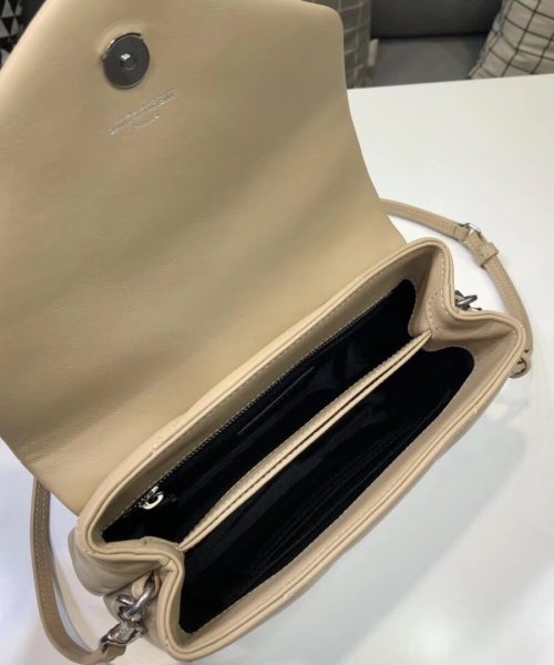 [REP 1:1] Saint Laurent Loulou Mini Shoulder Bag White For Women 7in/18cm YSL