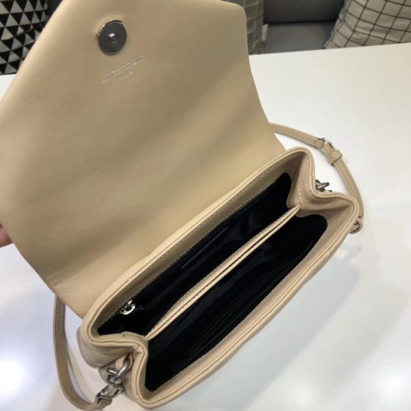 [REP 1:1] Saint Laurent Loulou Mini Shoulder Bag White For Women 7in/18cm YSL