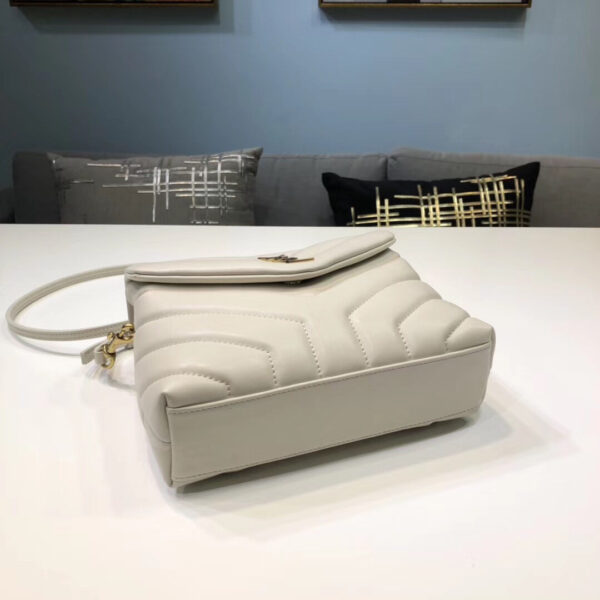 [REP 1:1] Saint Laurent Loulou Mini Shoulder Bag White For Women 7in/18cm YSL