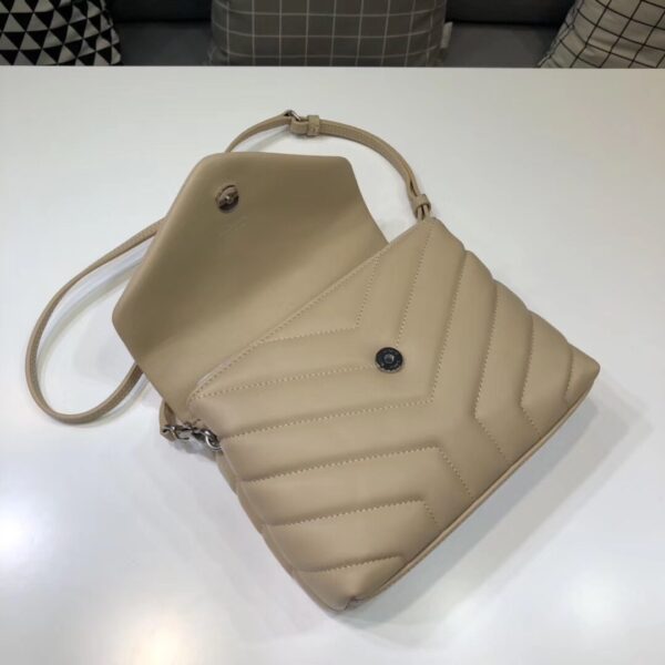 [REP 1:1] Saint Laurent Loulou Mini Shoulder Bag White For Women 7in/18cm YSL