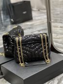 [REP 1:1] Saint Laurent Loulou Small Chain Bag Black For Women, Women's Bags 9in/23cm YSL 494699FAAER1000