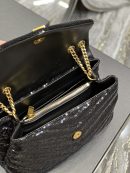 [REP 1:1] Saint Laurent Loulou Small Chain Bag Black For Women, Women's Bags 9in/23cm YSL 494699FAAER1000