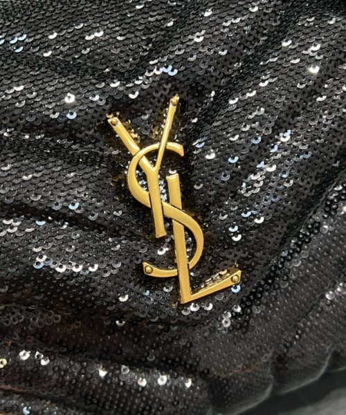 [REP 1:1] Saint Laurent Loulou Small Chain Bag Black For Women, Women's Bags 9in/23cm YSL 494699FAAER1000