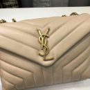 [REP 1:1] Saint Laurent Loulou Small Chain Bag In Matelassé "Y" Beige For Women 9.8in/23cm YSL 494699DV7272721
