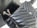 [REP 1:1] Saint Laurent Loulou Small Chain Bag In Matelassé "Y" Black For Women 9.8in/23cm YSL  494699DV7261000
