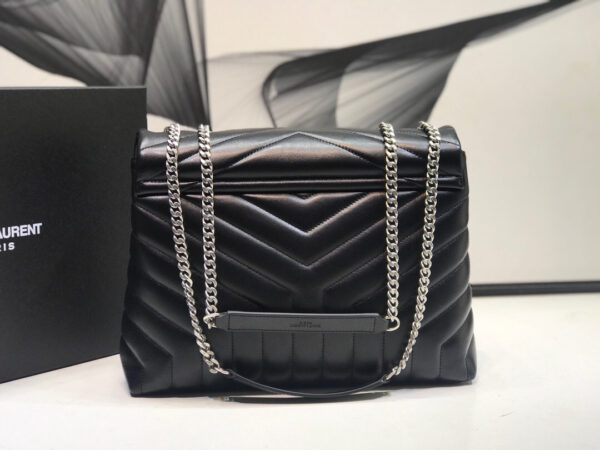 [REP 1:1] Saint Laurent Loulou Small Chain Bag In Matelassé "Y" Black For Women 9.8in/23cm YSL  494699DV7261000