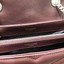 [REP 1:1] Saint Laurent Loulou Small Chain Bag In Matelassé "Y" Burgundy For Women 9.8in/23cm YSL