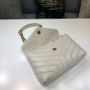 [REP 1:1] Saint Laurent Loulou Small Chain Bag In Matelassé "Y" White For Women 9.8in/23cm YSL 494699DV7279207
