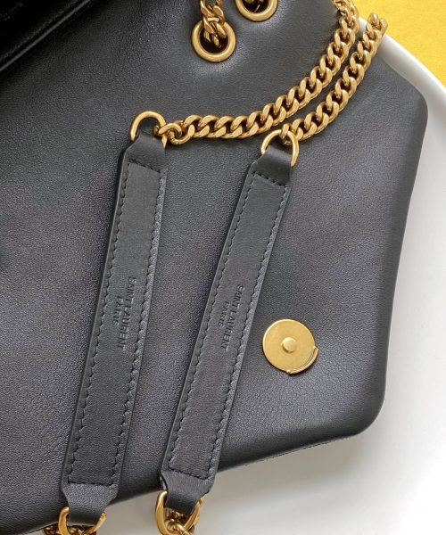 [REP 1:1] Saint Laurent Loulou Small Chain Bag In "Y" Black With Gold Hardware For Women 9.8in/23cm YSL 4946991U8671000