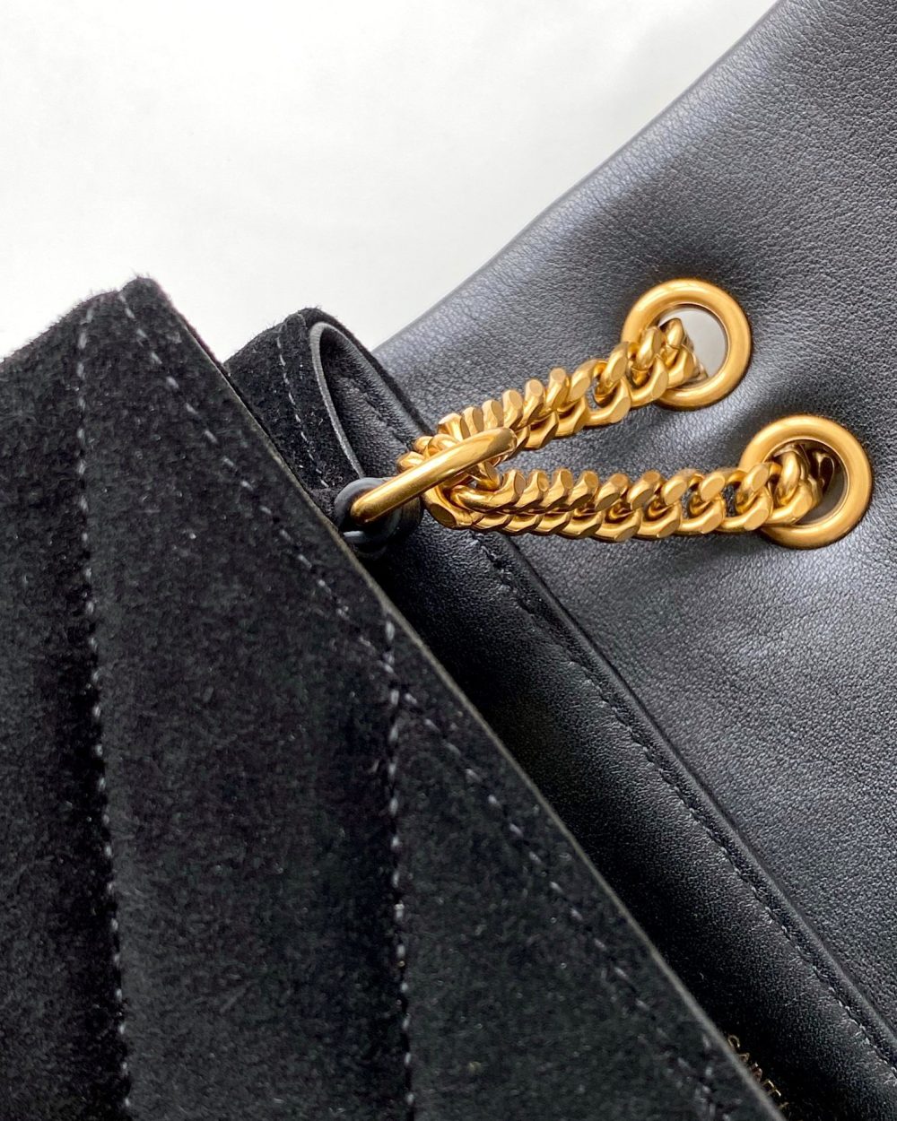 [REP 1:1] Saint Laurent Loulou Small Chain Bag In "Y" Black With Gold Hardware For Women 9.8in/23cm YSL 4946991U8671000