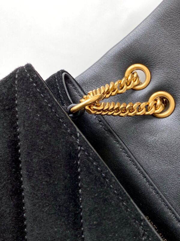 [REP 1:1] Saint Laurent Loulou Small Chain Bag In "Y" Black With Gold Hardware For Women 9.8in/23cm YSL 4946991U8671000