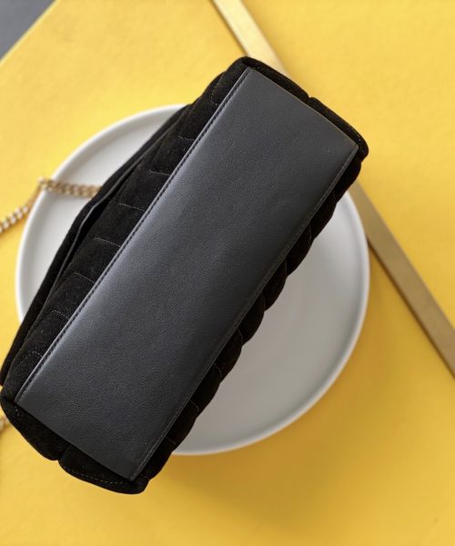 [REP 1:1] Saint Laurent Loulou Small Chain Bag In "Y" Black With Gold Hardware For Women 9.8in/23cm YSL 4946991U8671000
