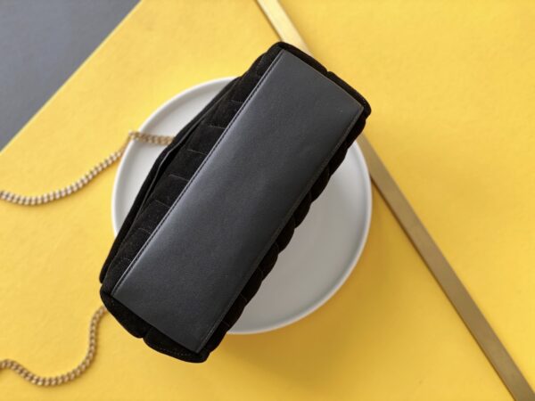 [REP 1:1] Saint Laurent Loulou Small Chain Bag In "Y" Black With Gold Hardware For Women 9.8in/23cm YSL 4946991U8671000