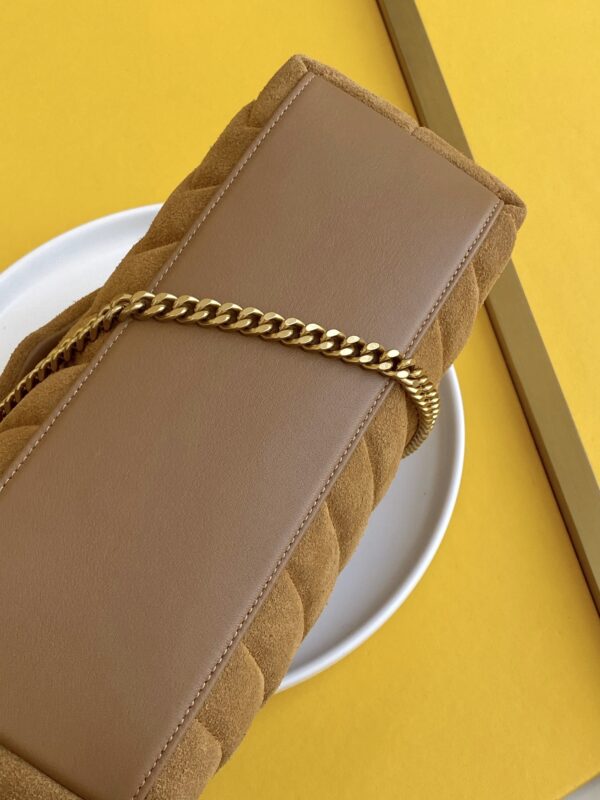 [REP 1:1] Saint Laurent Loulou Small Chain Bag In "Y" Brown With Gold Hardware For Women 9.8in/23cm YSL 4946991U8C77761