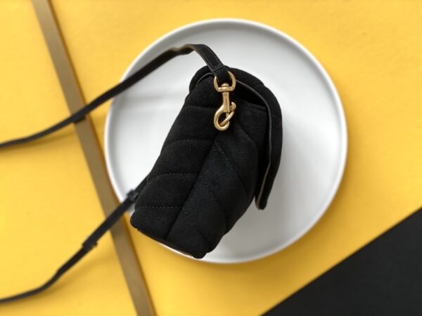 [REP 1:1] Saint Laurent Loulou Toy Strap Bag With Gold Hardware For Women 7.8in/20cm YSL 6784011U8271000