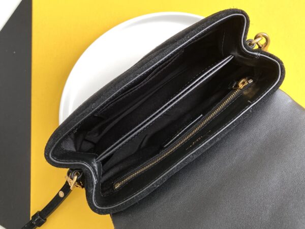 [REP 1:1] Saint Laurent Loulou Toy Strap Bag With Gold Hardware For Women 7.8in/20cm YSL 6784011U8271000