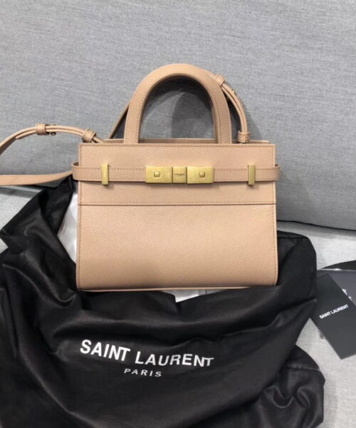 [REP 1:1] Saint Laurent Manhattan Nano Shopping Bag In Box Beige For Women 8.2in/21cm YSL