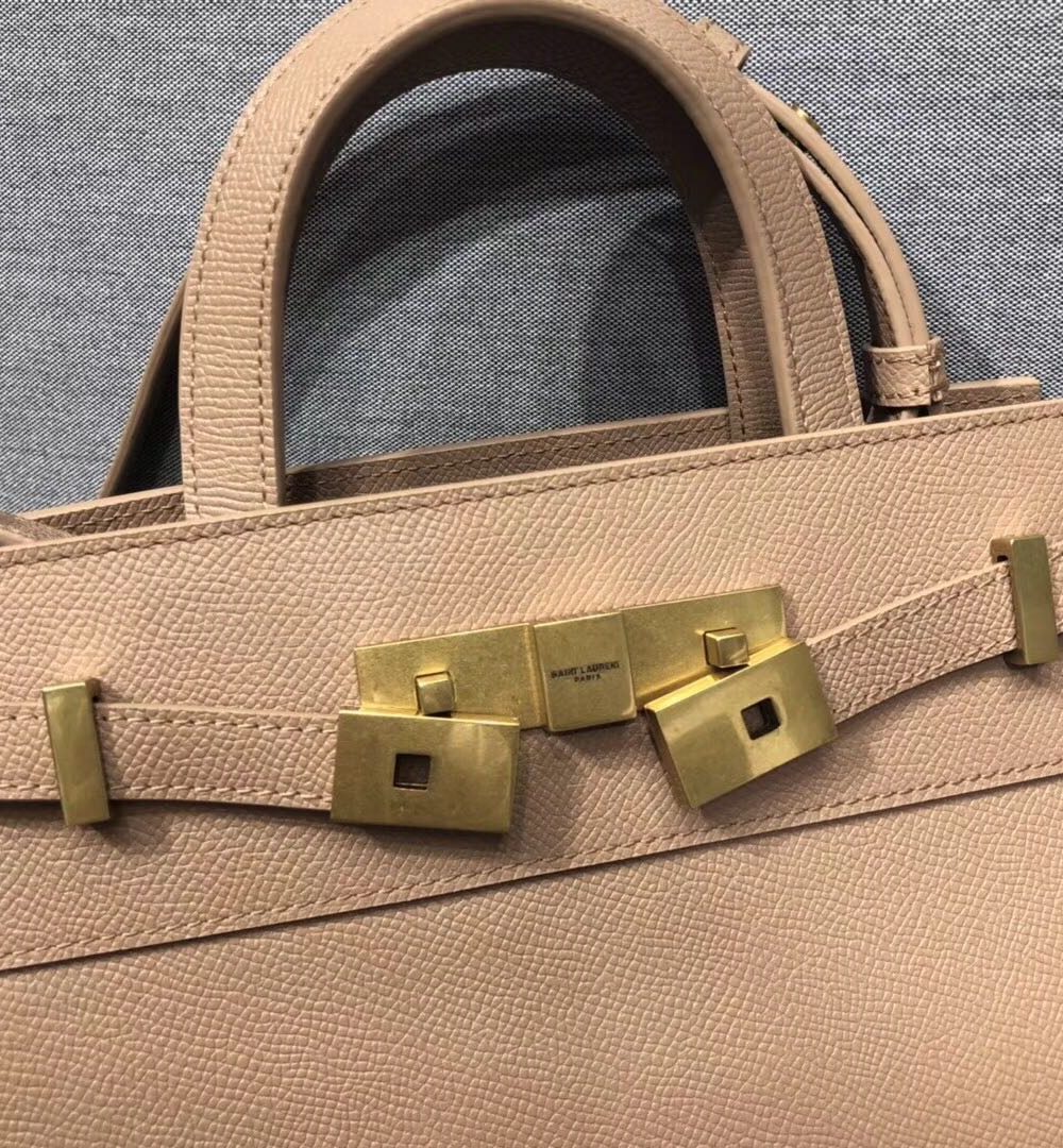 [REP 1:1] Saint Laurent Manhattan Nano Shopping Bag In Box Beige For Women 8.2in/21cm YSL