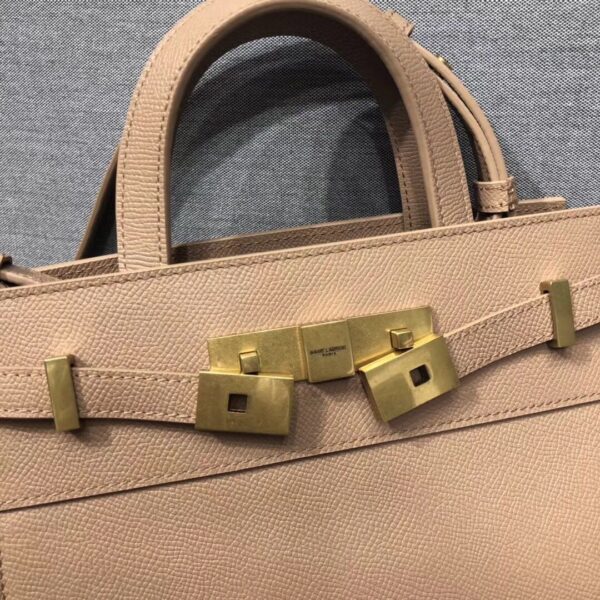 [REP 1:1] Saint Laurent Manhattan Nano Shopping Bag In Box Beige For Women 8.2in/21cm YSL