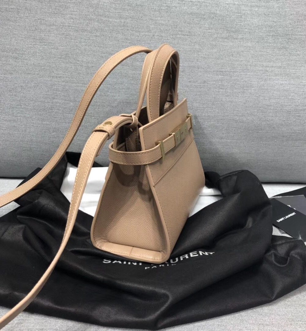 [REP 1:1] Saint Laurent Manhattan Nano Shopping Bag In Box Beige For Women 8.2in/21cm YSL