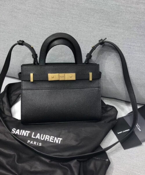 [REP 1:1] Saint Laurent Manhattan Nano Shopping Bag In Box Black For Women 8.2in/21cm YSL 5937410SX0W1000