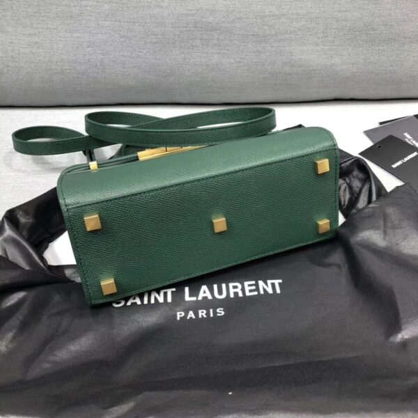 [REP 1:1] Saint Laurent Manhattan Nano Shopping Bag In Box Green For Women 8.2in/21cm YSL