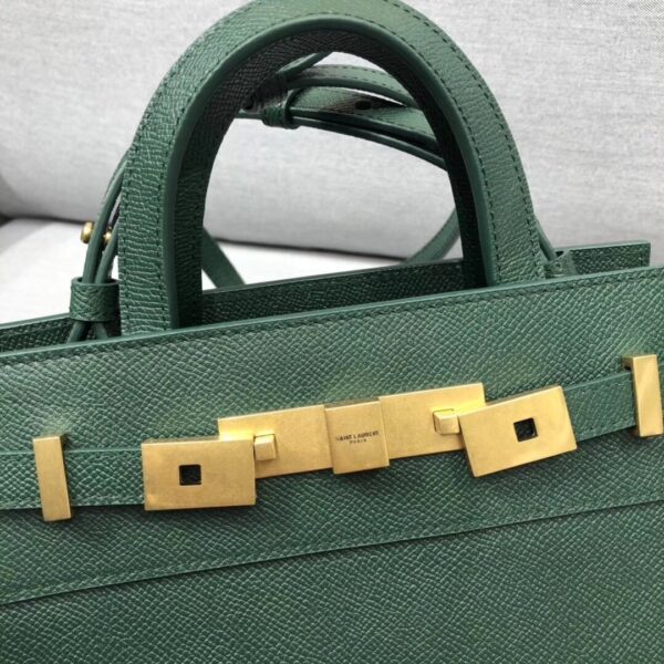 [REP 1:1] Saint Laurent Manhattan Nano Shopping Bag In Box Green For Women 8.2in/21cm YSL